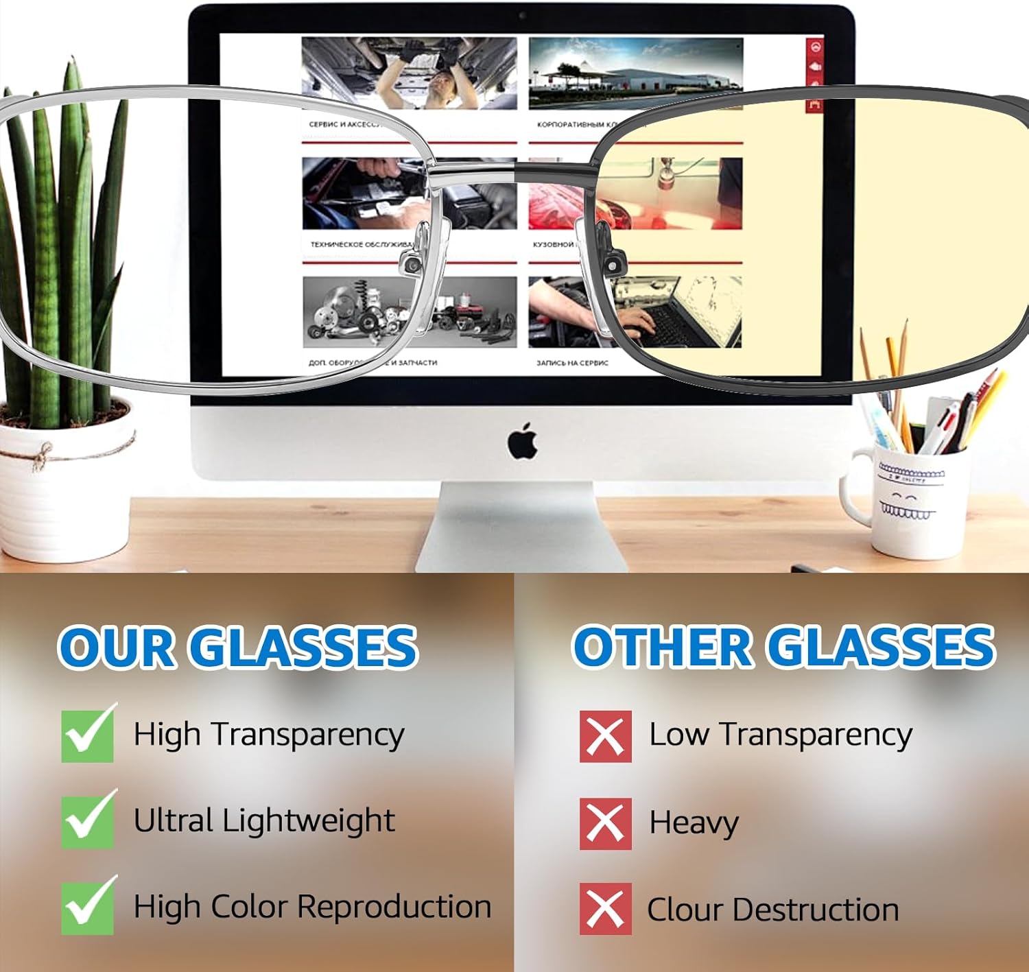 TJUTR Fashion Clear Glasses Non Prescription Fake Glasses for Women Blue Light Blocking Rectangle Metal Glasses Frame - Image 5