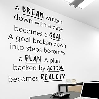 Motivational and Inspirational Office Wall Decal Sticker Vinyl Quotes fo...