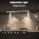 IKTCH 30 inch Built-in/Insert Range Hood 900 CFM, Ducted/Ductless Convertible Duct, Stainless Steel Kitchen Vent Hood with 4 Speed Gesture Sensing&Touch Control Panel(IKB01-30)