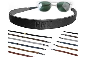 Northwind Supply Personalized Leather Sunglass Headband for Women - Black