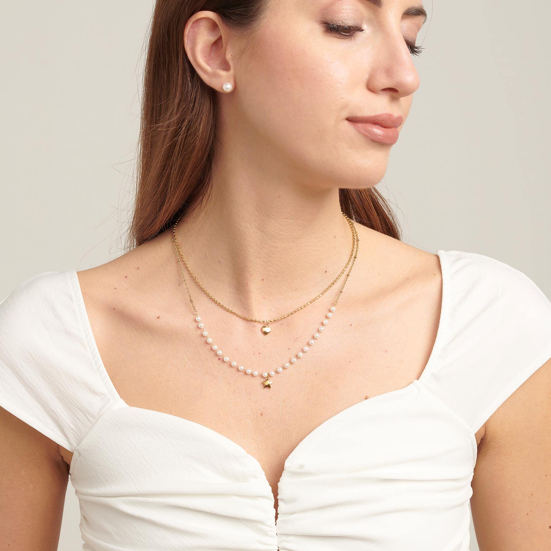 Brosway Collana Donna in Acciaio e Perle | Collezione Chant - BAH82