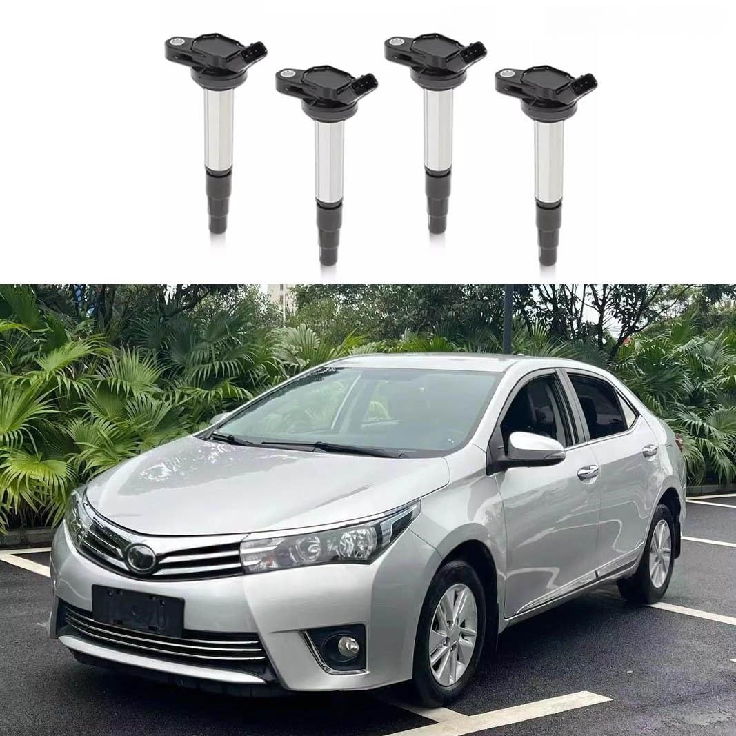 Compatible Con Toyota Corolla ZRE152 Prius Matrix 2009 Scion IM XD 1.8L C-HR Juego De 4 Bobinas De Encendido Bobina de Encendido