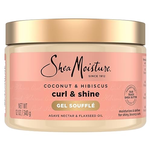 SheaMoisture Coco y Hibiscus Curling Gel Souffle 12ounce por la humedad de karité SheaMoisture Coco y Hibiscus Curling Gel Souffle 12ounce por la humedad de karité
