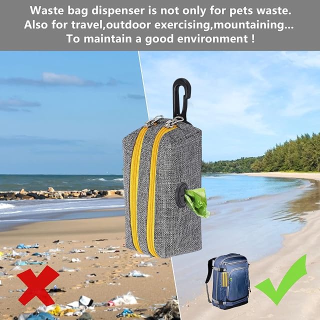 Foto 7 de 7 de PETCUTE Dispensador Bolsas de Perro,Soporte para Bolsas De Caca De Perro,Duradero Dispensador de Bolsas…