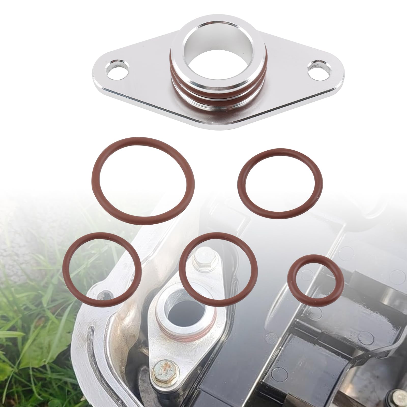 Guarnizione per tubo del pickup della pompa dell'olio compatibile con Opel Insignia Astra Zafira Cascada 2.0 CDTI A20DTH A20DTR, OE 55589549 646125 manicotto in alluminio e O-ring in Viton