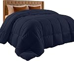 Utopia Bedding Queen Comforter Duvet Insert, Quilted Navy Comforter with Corner Tabs, Box Stitched Down Alternative Comforters Queen Size 88 x 88 inches