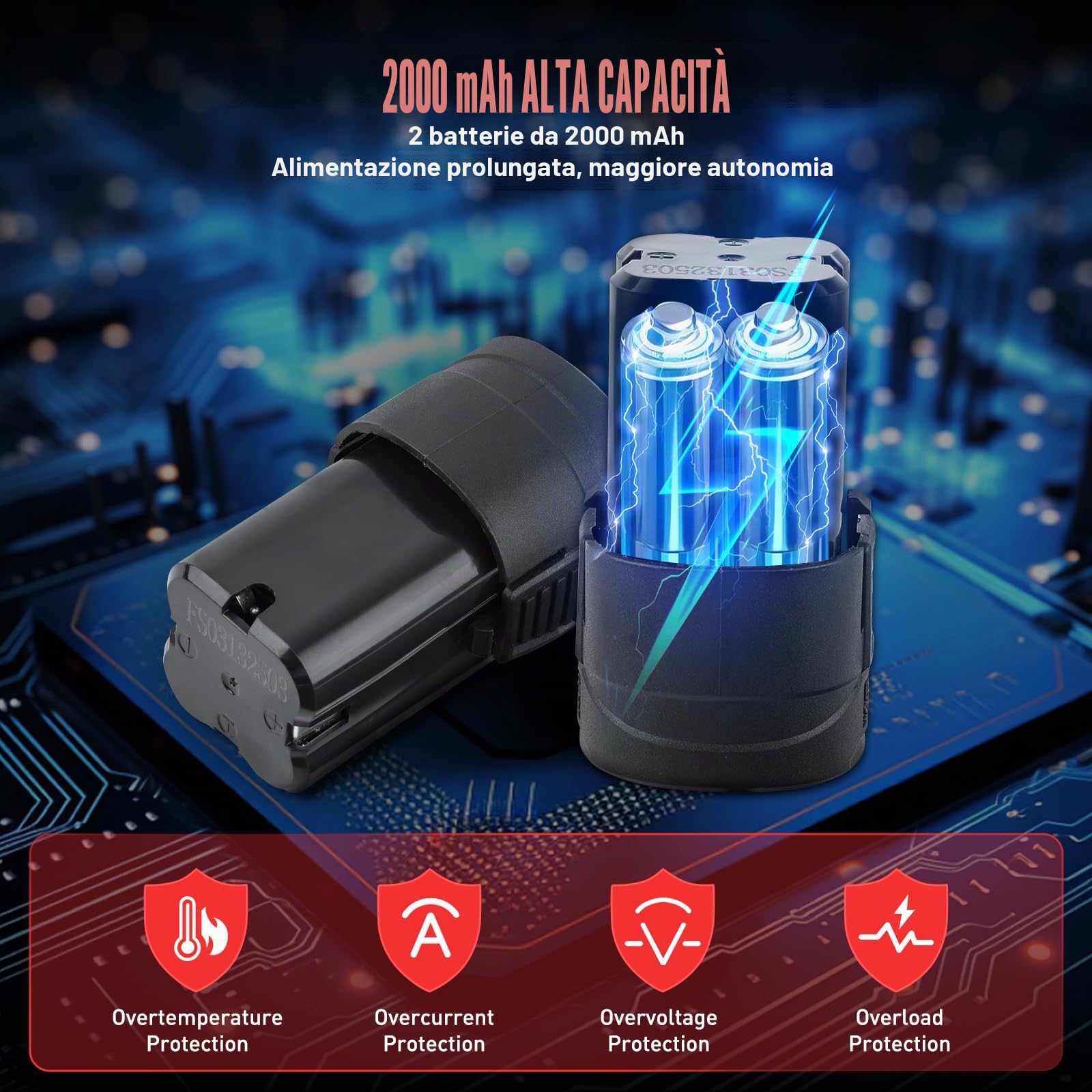 Trapano Avvitatore a Batteria 16.8V Brushless, 60Nm Coppia Elevata, 3200RPM Trapano a Batteria Professionale con 2 Batterie 2.0Ah, Mandrino 10mm, 23+1 Regolazioni, 24 Accessori per Fai da Te