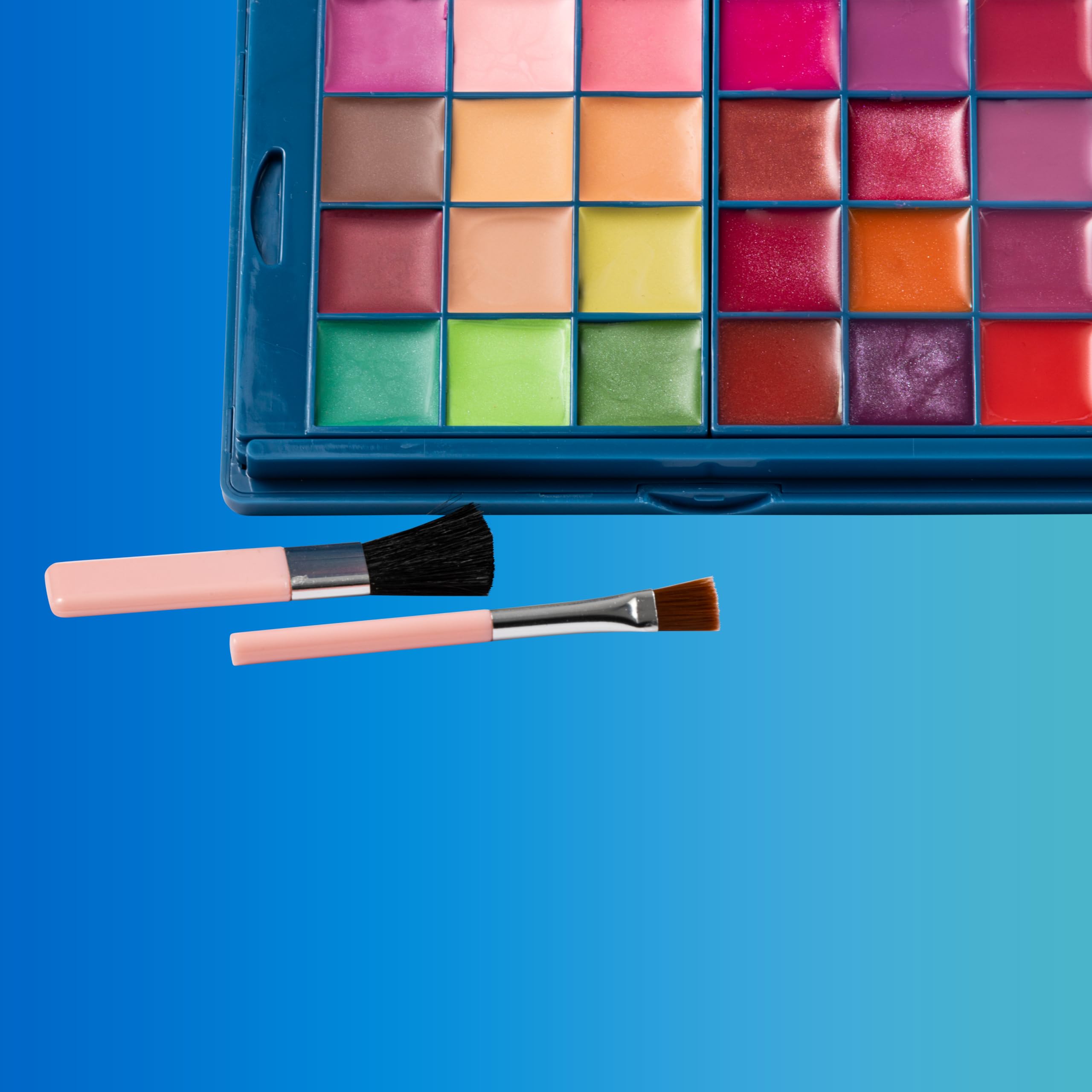 Lip Smacker Princess Ariel Travel-Ready Beauty Case, Valigetta Trucchi Bambina con Palette di Ombretti Luminosi, Rossetti e Smalto Unghie, Accessori Inclusi, per un Look da Principessa Disney