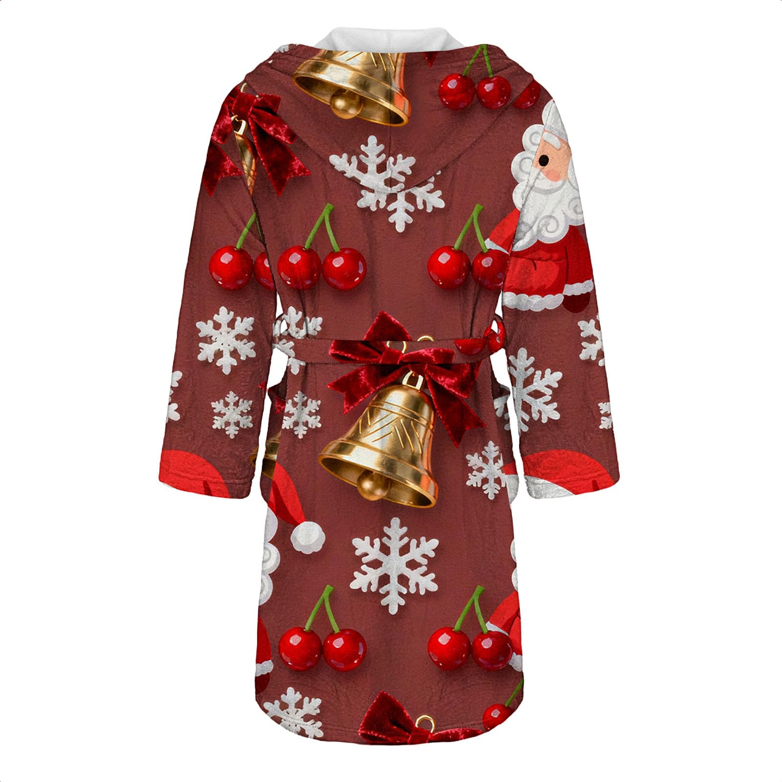 Générique Sortie De Bain Femme Eponge Grande Taille 2025 Nouveau Robe De Chambre Avec Motif Pyjama De Nuit Avec Poches Bathrobe A Nouer Albornoz Flanelle M-3Xl Peignoir De Bain Femme Imprimé Long