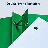 Avery Two Pocket Folders with 3 Prong Fasteners, Holds 70 Sheets, 25 Green Folders (47977) – view 4