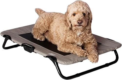 Pet Gear Lifestyle - Cama elevada para mascotas, no requiere montaje, malla de refrigeración resistente a desgarros, interior y exterior, ligera y