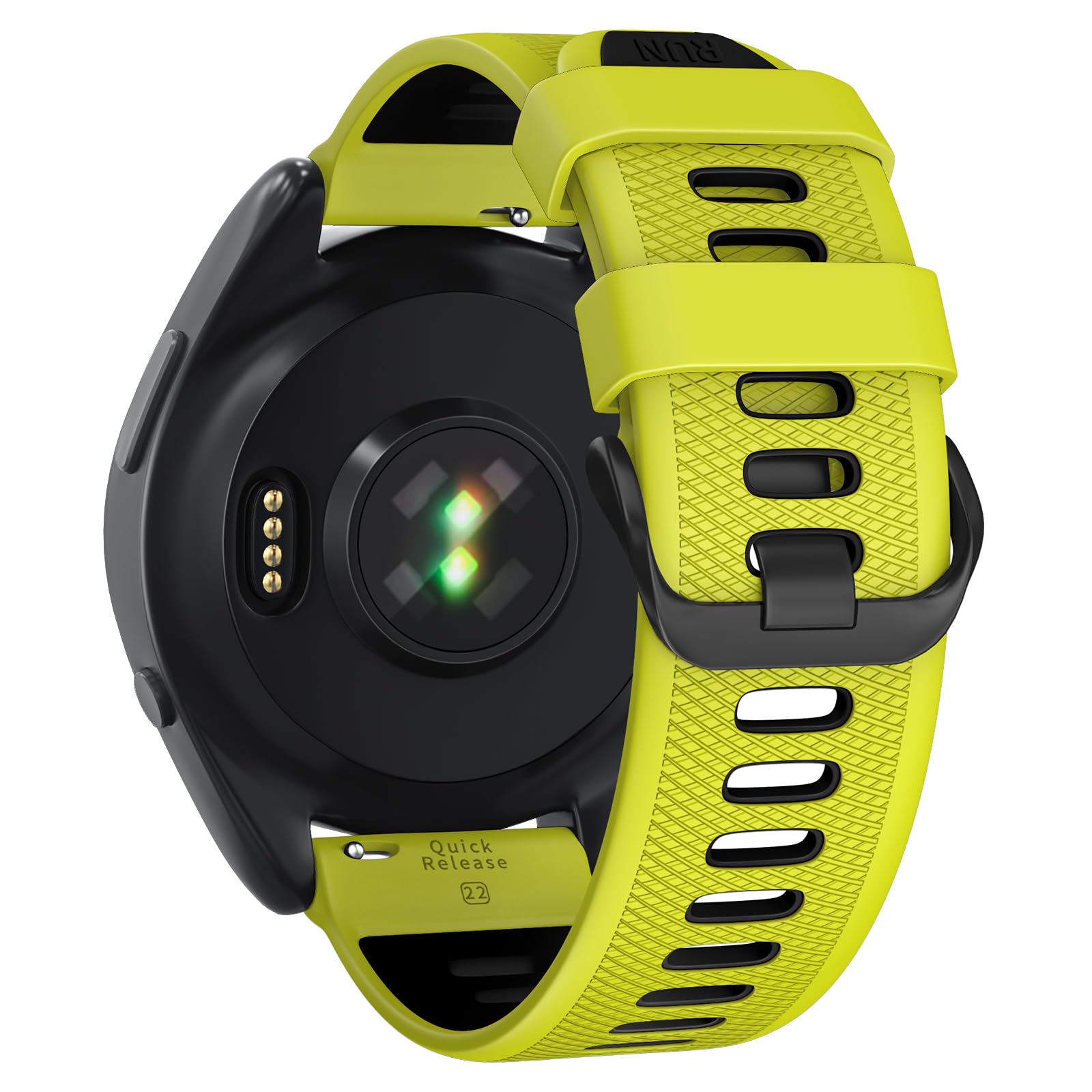 22 Mm Schnellverschluss-Armband Aus Weichem Silikon Für Garmin Forerunner 265/255, Vivoactive 4, Venu 3/2