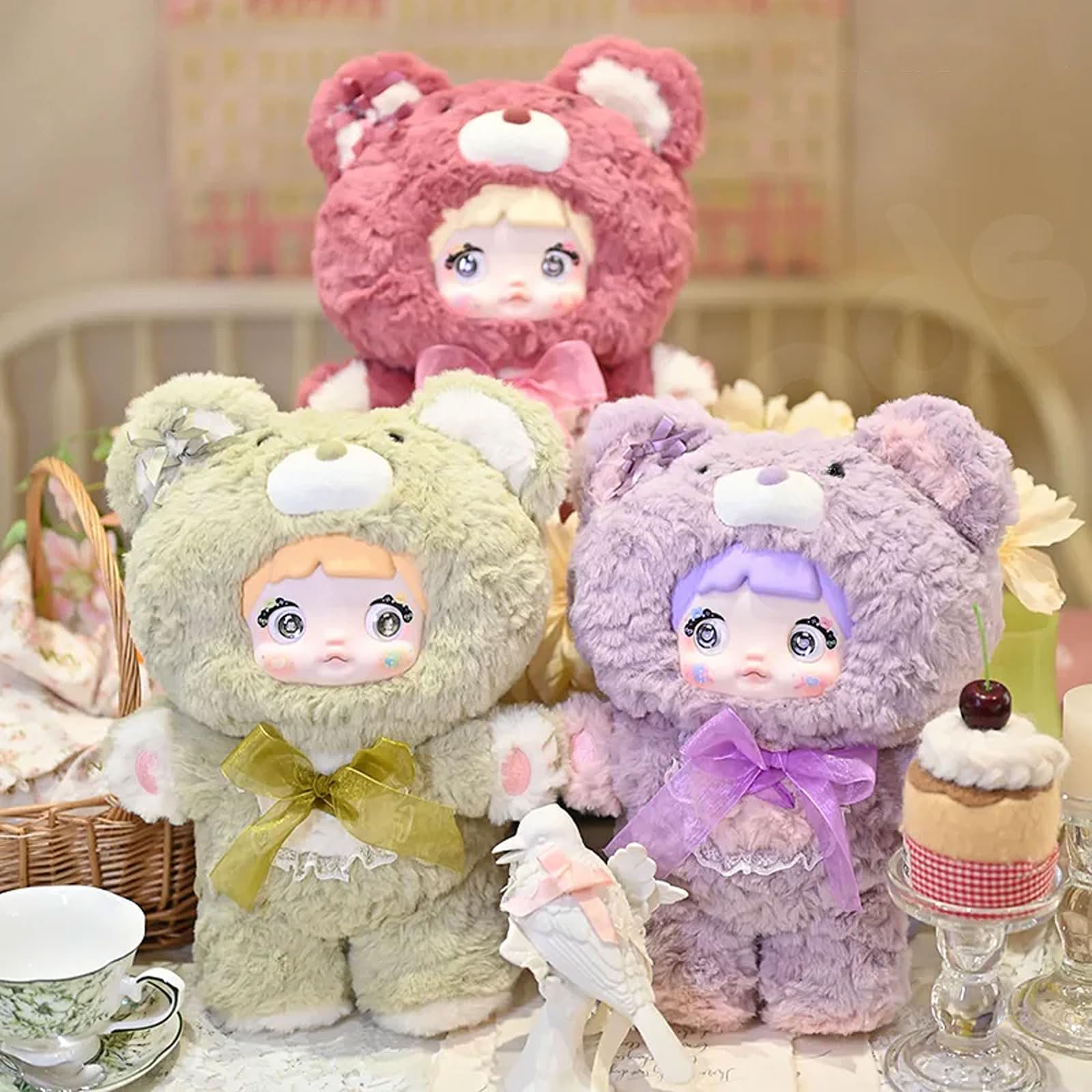 Amazon.com: Nommi Blind Box Plush Figures Large, Cute Vinyl Face