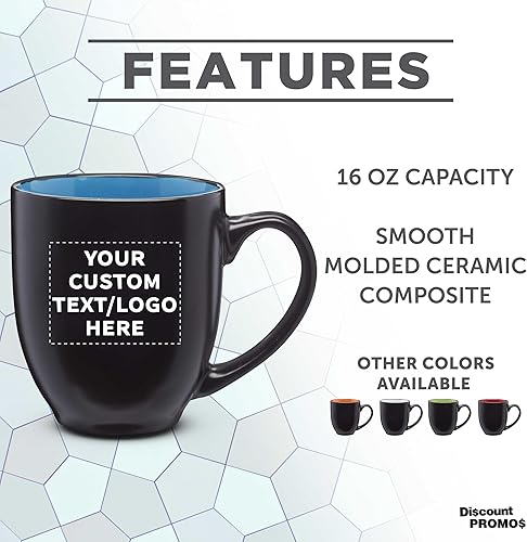 Miniatura 2 de Juego de 100 tazas de café personalizadas Bistro de 16 onzas, paquete personalizado a granel, ideal para café, té, cacao, comedor y uso diario,