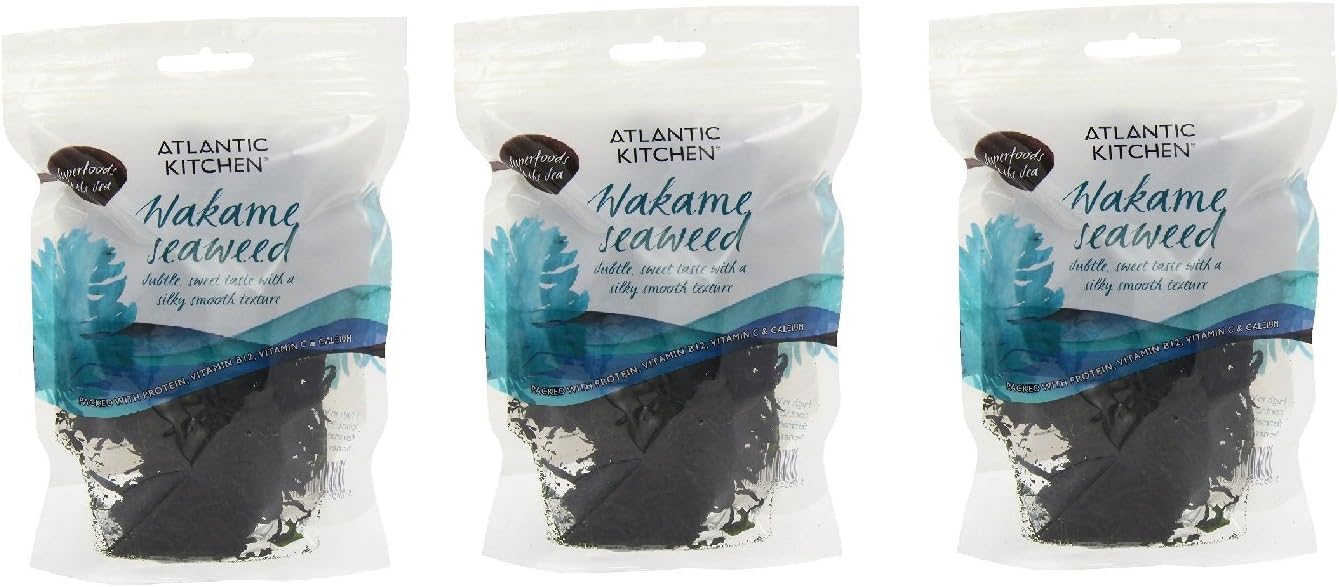 Atlantic Kitchen Wakame Seaweed 40 g - 3 Pack