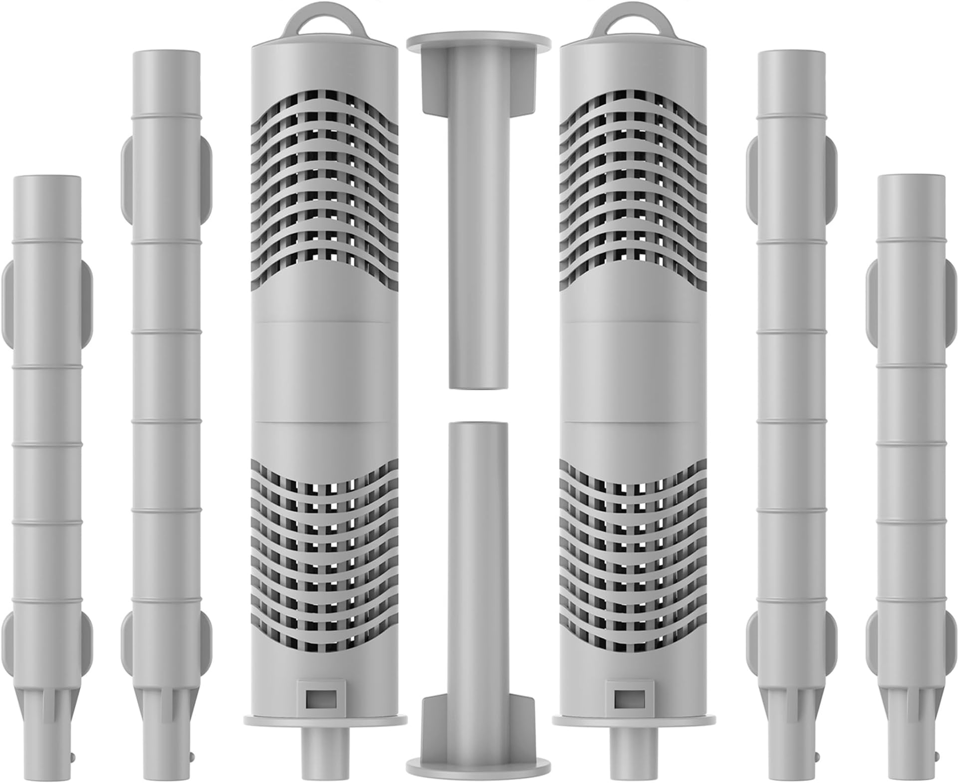 Hot Tub Mineral Silver Ion Cartridge Sticks (2 Gray) for Traditional Spas Care - NOT for Salt/IQ Systems - 8-Month Fresh, Crystal-Clear Water Treatment - Controlled 1.05% Ag+ Release Technology