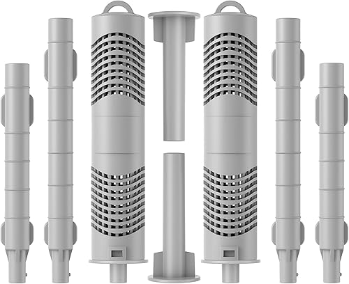 Cartucho de iones de plata mineral para bañera de hidromasaje (2 grises) para cuidado tradicional de spas, no para sistemas de sal/IQ, tratamiento