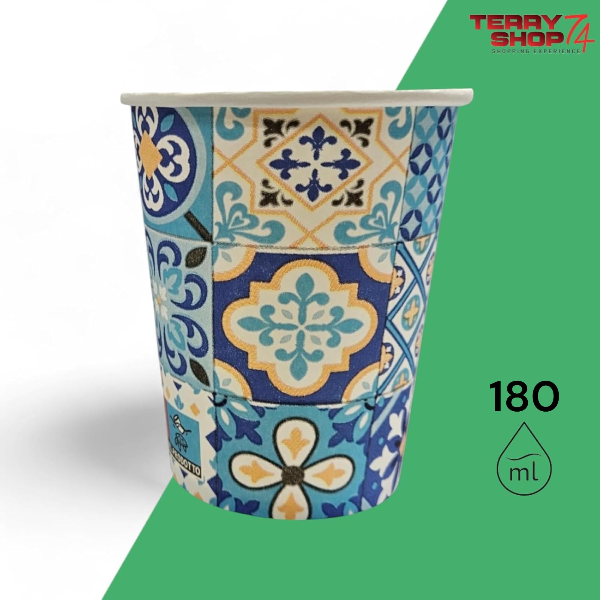 Terryshop74® 100 bicchieri cocktail bevande cappuccino 210 ml eco friendly usa e getta bio