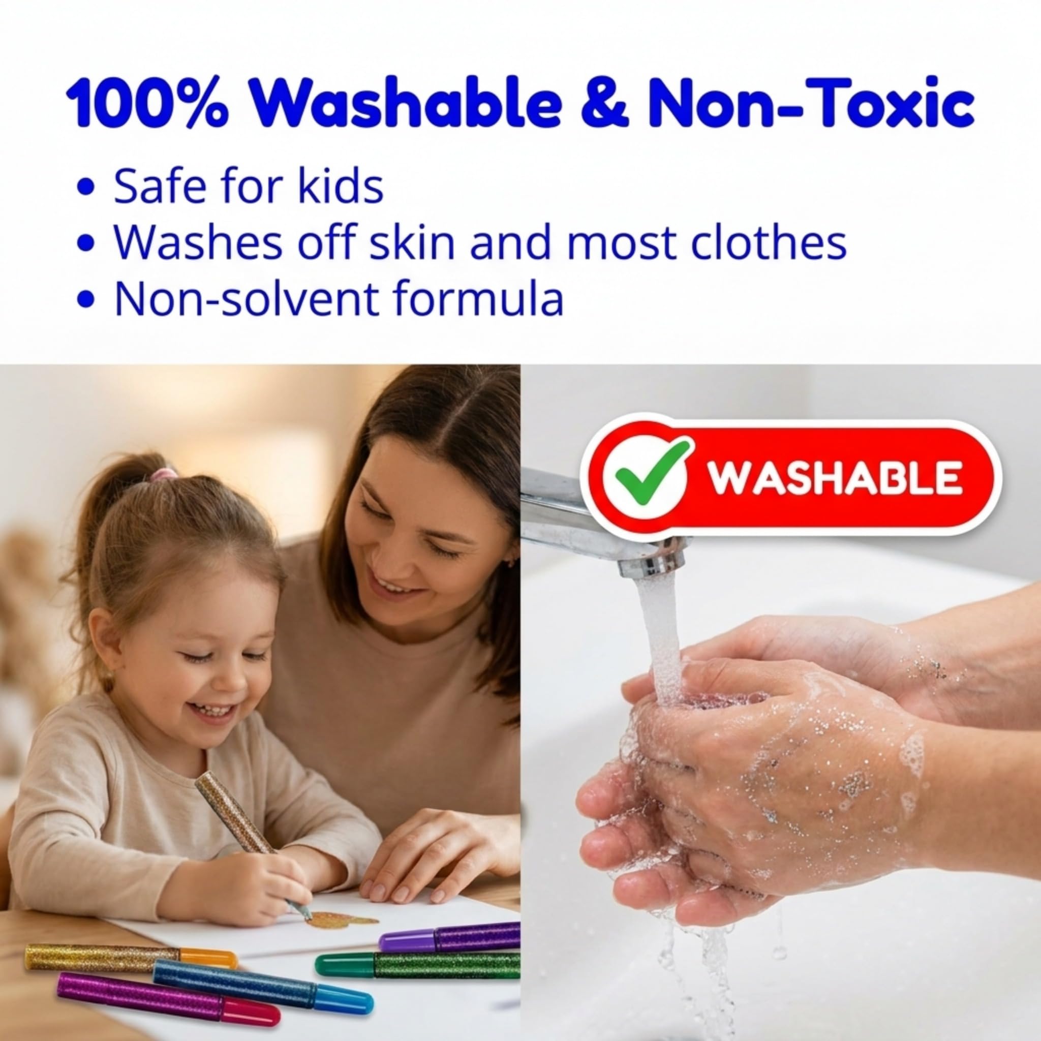 Glitter Glue Pens - 10 Pack for Crafts & Grad Caps -5