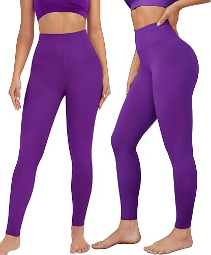 Miniatura 2 de VALANDY Leggings de cintura alta para mujer, elásticos, control de abdomen, entrenamiento, correr, yoga, pantalones, tallas regulares y grandes.