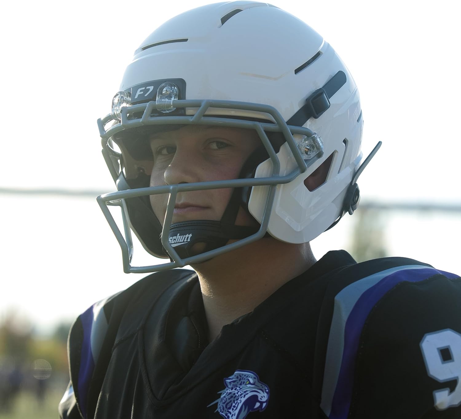 Schutt F7 AiR Youth Football Helmet, Virginia Tech 5-Star Helmet, Lightweight Football Helmet for Youth Football and Middle School