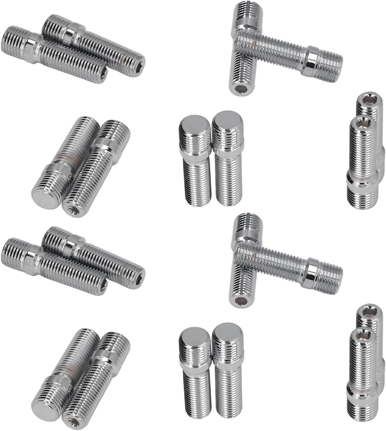 Wheel Stud Conversion Kit, 50mm Total Length Black Zinc