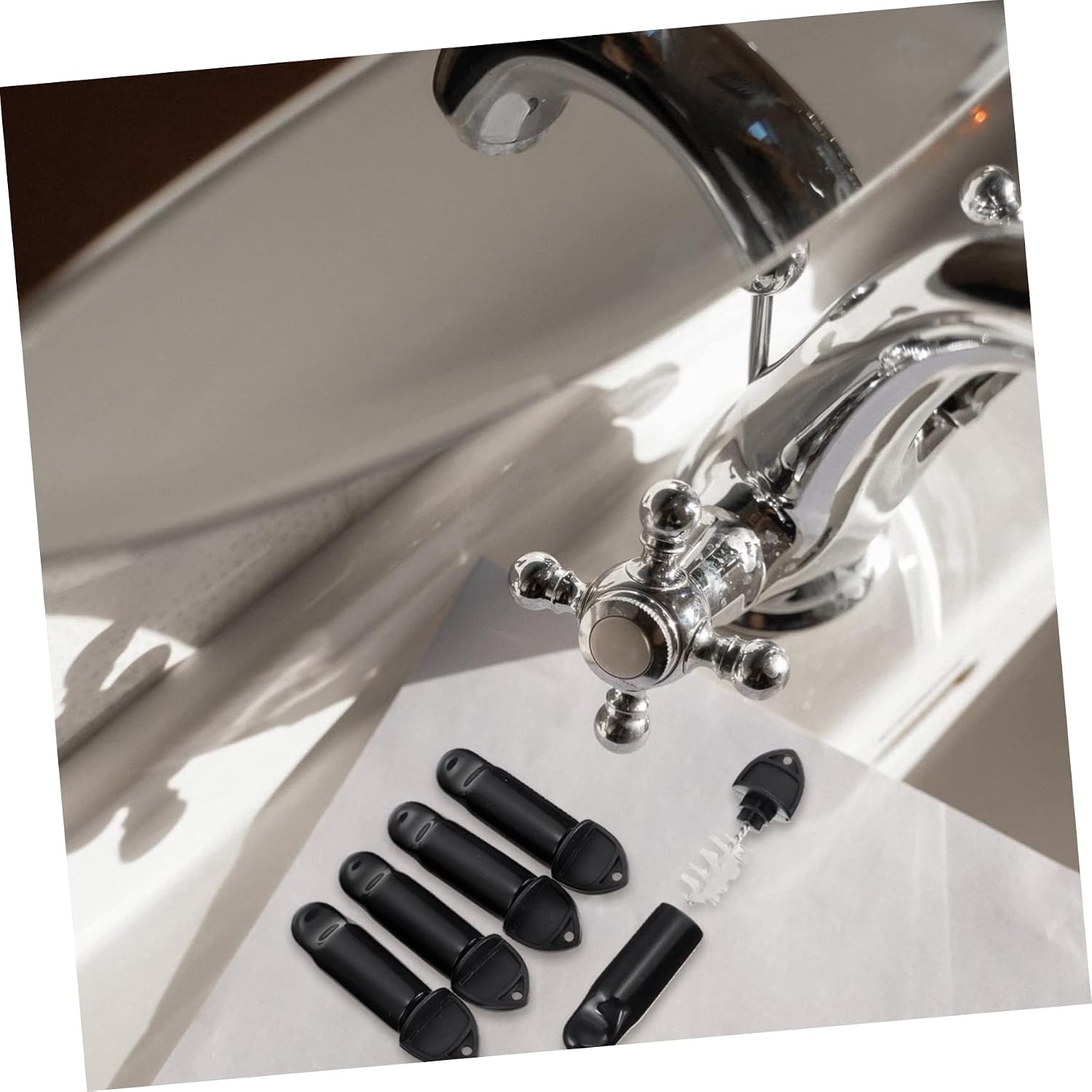 Beer Faucet Cap Plug Cover Set with Cleaning Brushes for Kegs