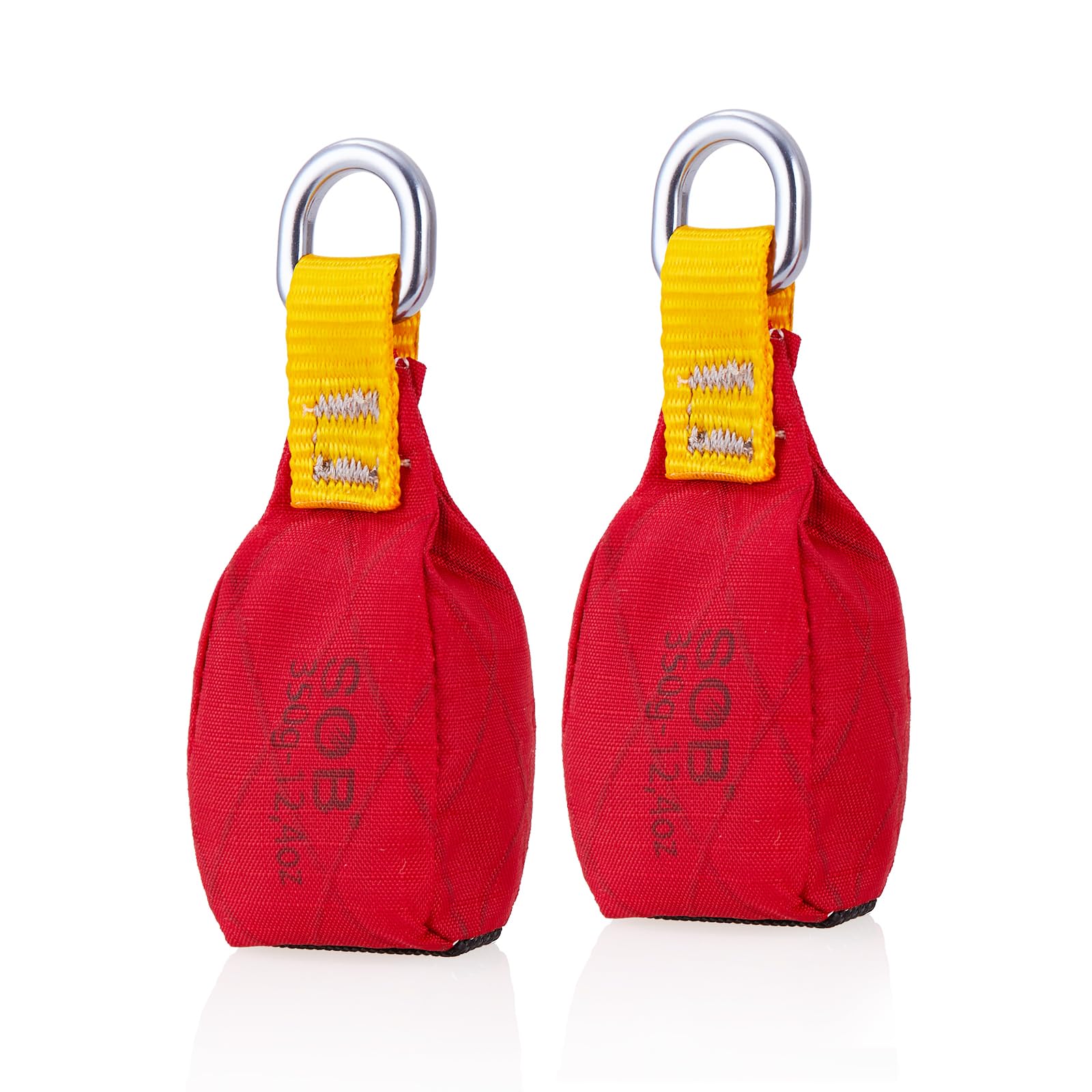 SOB Sacchetti Peso da Lancio per Arboricoltura, 2 Pezzi con Anello a D, Multiuso per Arrampicata su Roccia e Alberi, Attrezzatura da Esterno