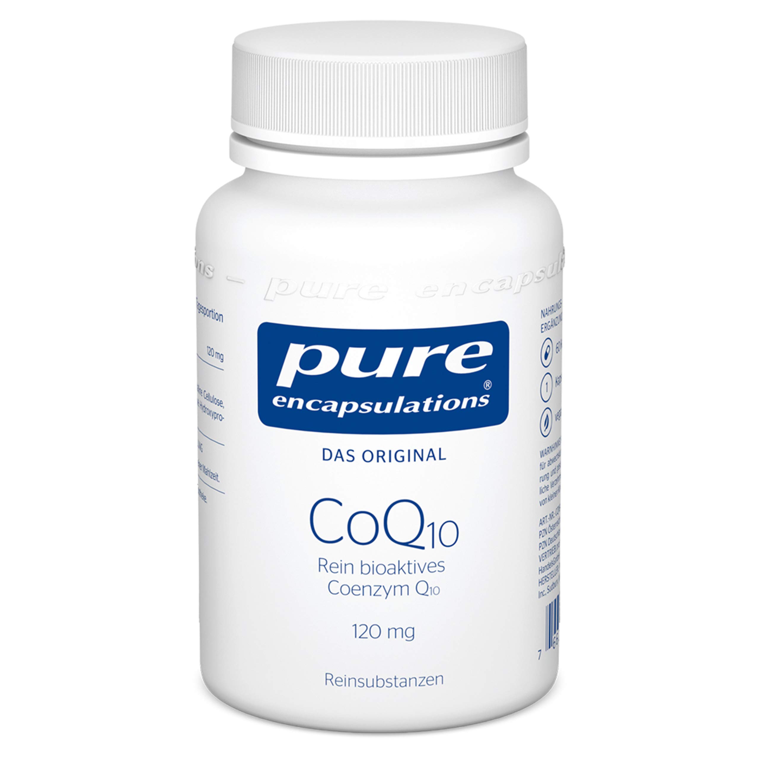 Pure Encapsulations - Coenzym Q10 120 mg - CoQ10 aus mikrobieller Fermentation - 60 Kapseln