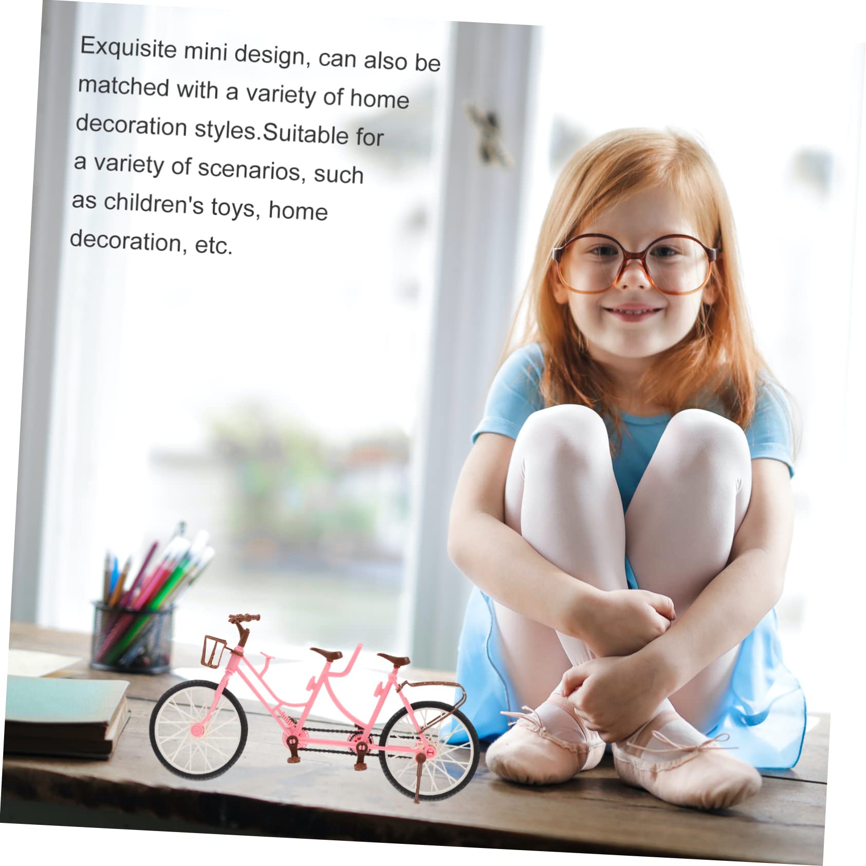 ifundom 2pcs Balancing Bike Creative Miniature Desktop Bike Model for Durable Material Present for Day Thanksgiving Christmas