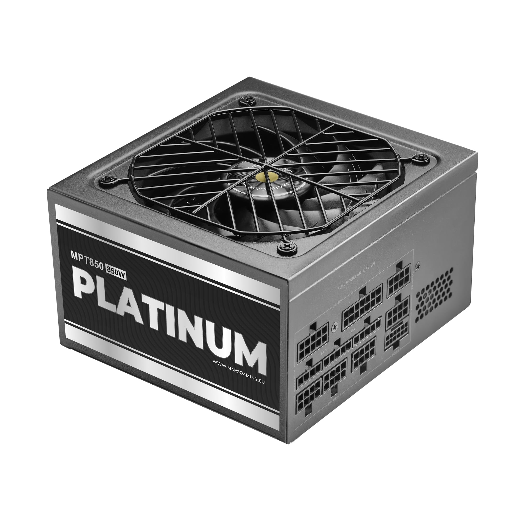 Fuente de Alimentación Mars Gaming MPT850/ 850W/ Ventilador 14cm/ ATX 3.1/ PCIe 5.1/ 80 Plus Platinum/ Negra