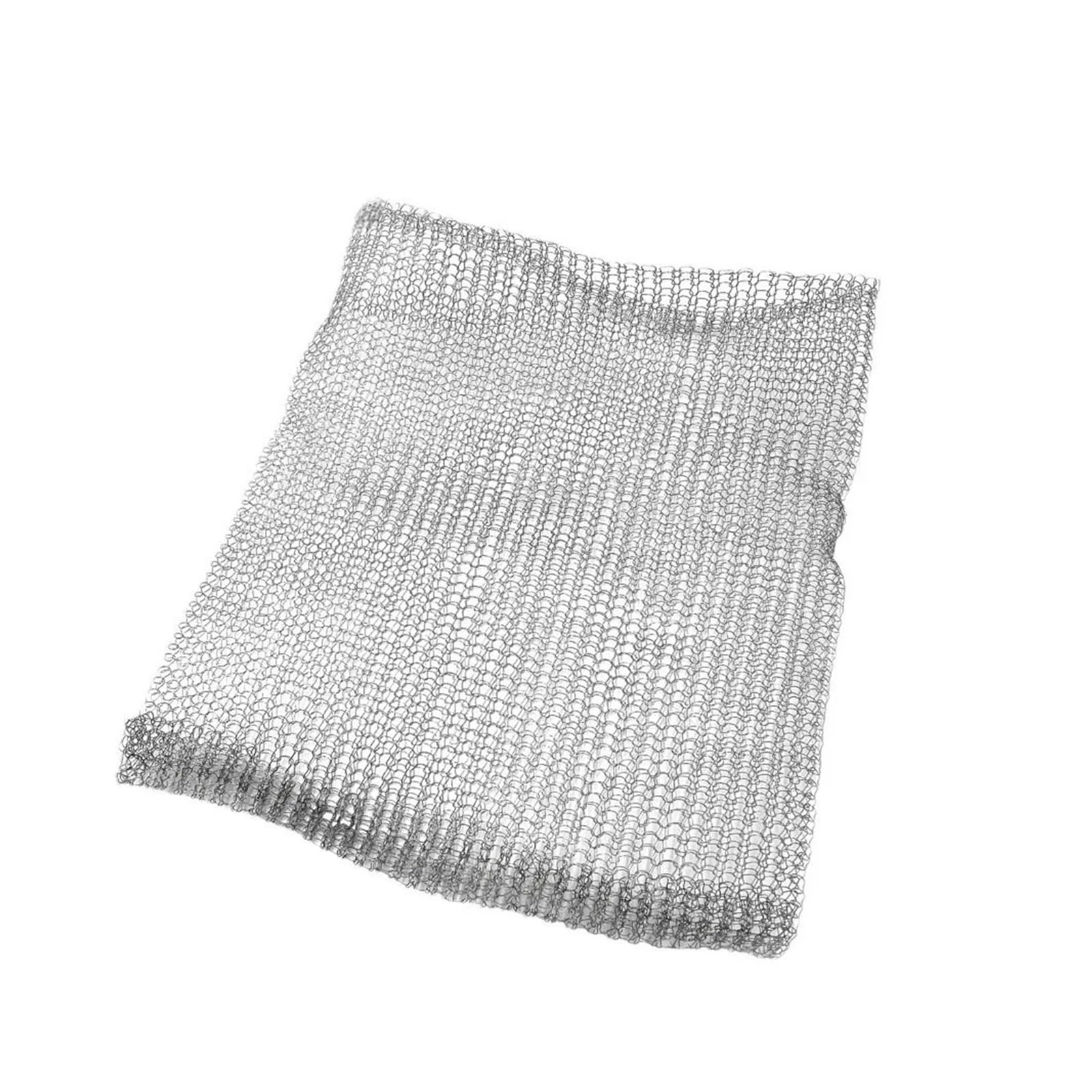 ZNJAMN 5pcs Stainless Steel Insect-Proof Net Bag Dense Mesh Rat Prevention Plant Root Protection Cover Wire Cage Tear Resistant for Plant Roots(11.81x5.91in)