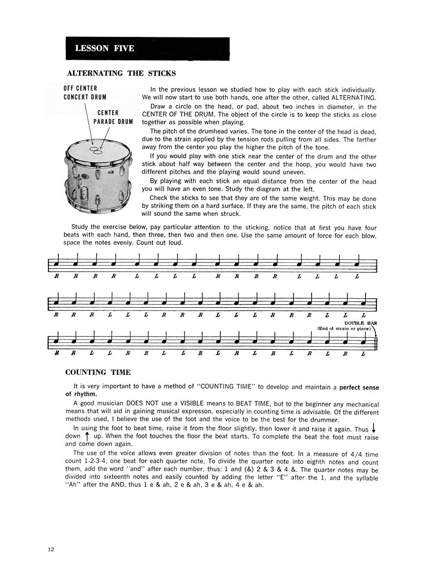 Drum method for band and orchestra - book 1: 01