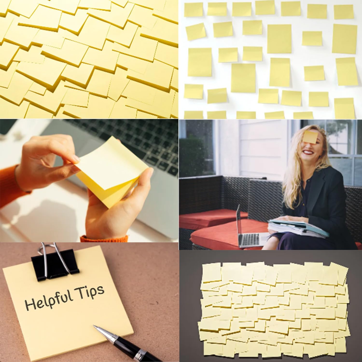 7500 Blatt Super Sticky Notes, Packung mit 100 Blöcken, 75 Blatt pro Block, 76x76 mm,Gelb Haftnotizen-Extra-stark klebende Notizzettel für Notizen,To-Do-Listen und Erinnerungen,Büro, Schule,Familie