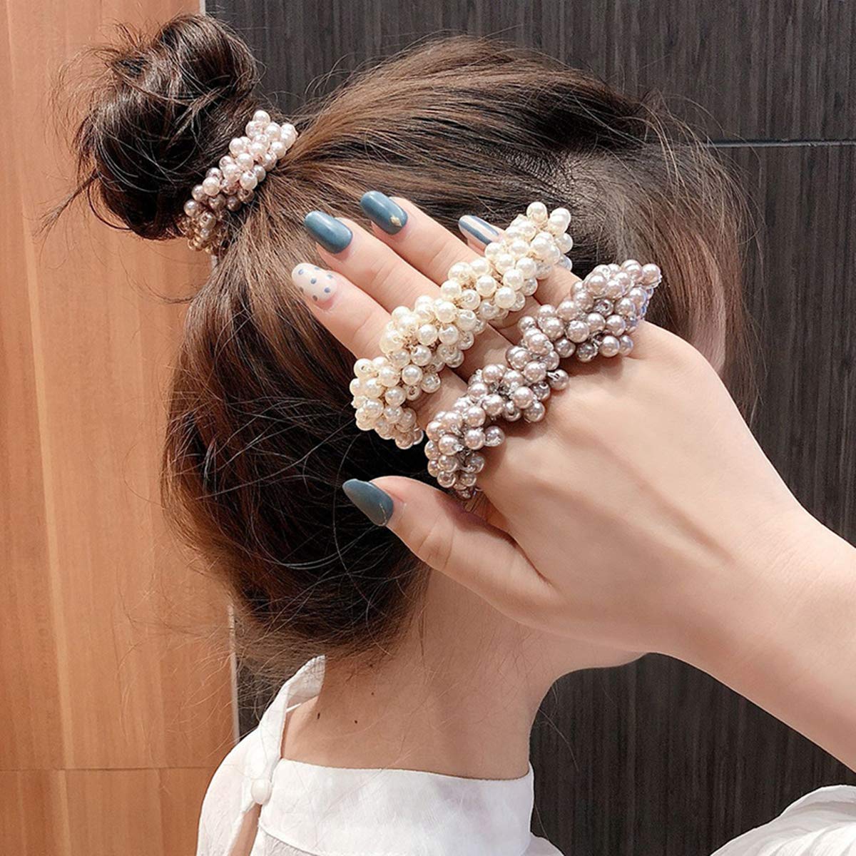 Amazon.com : Xiwstar 9Pcs Women Girls Fashion Beaded  display picture 1