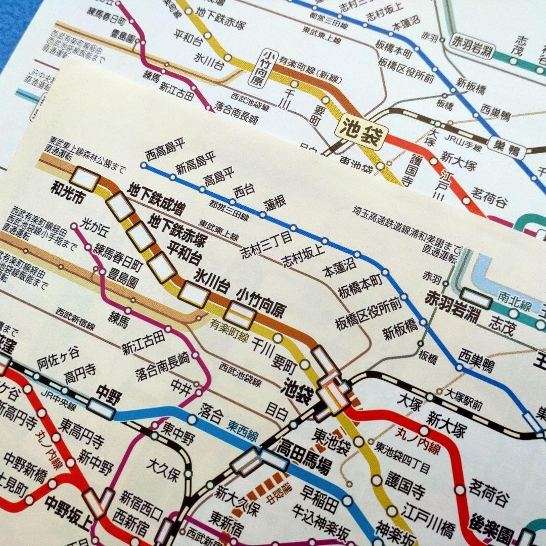 Amazon.co.jp: 同年月発行別デザイン東京メトロ 地下鉄路線図 (2007年4