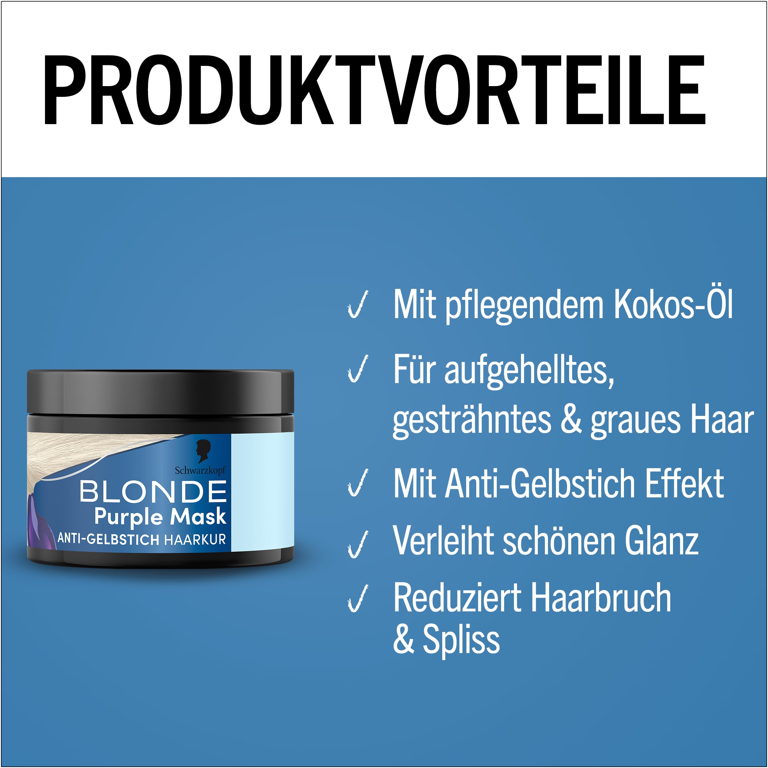 Schwarzkopf Blonde Purple Maska do Włosów, Blonde, 150 ml
