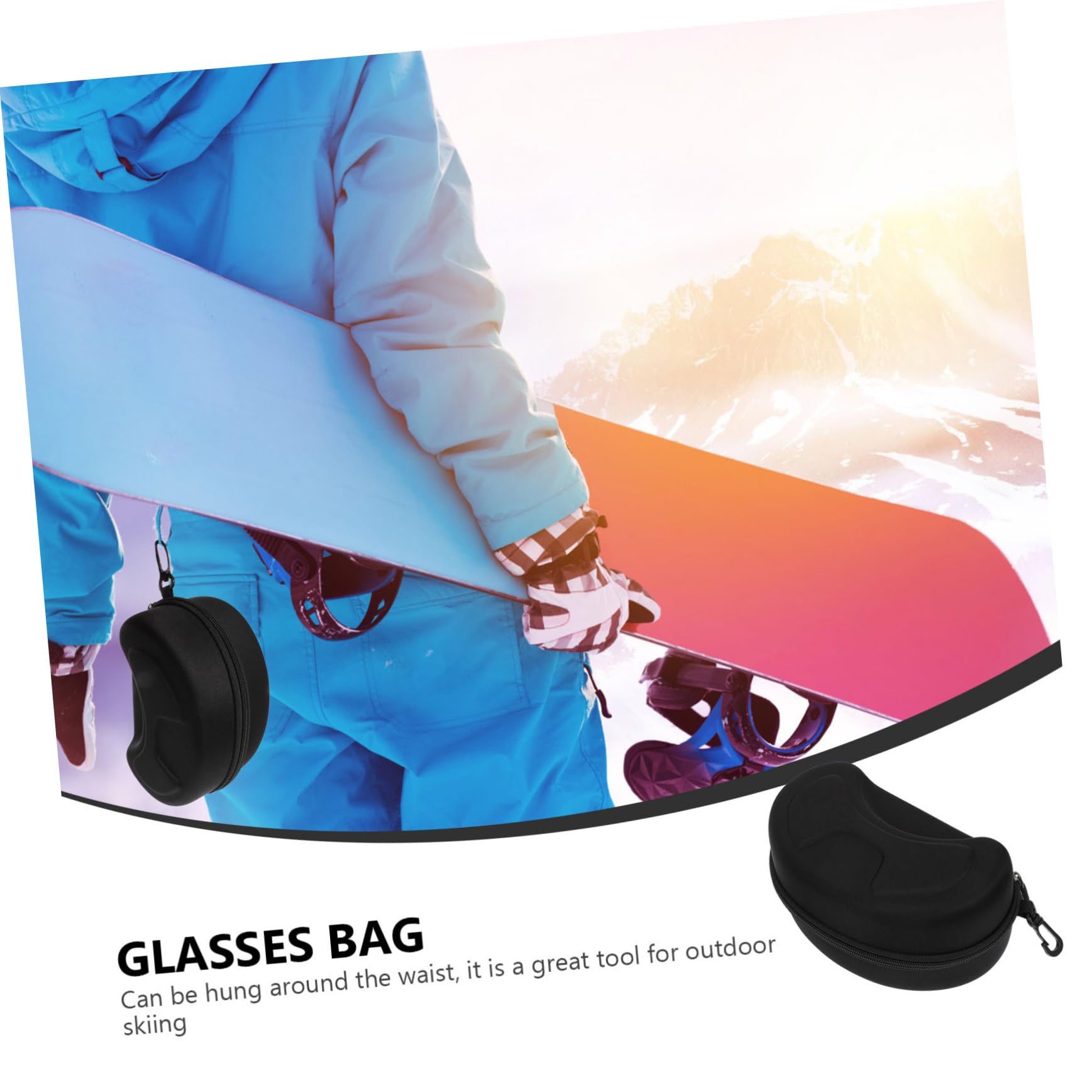 3 Stück Sunes Bag Sonnenbrillenetui Brillenetui Tragbare Sonnenbrillentasche Robust Leicht Einfaches Design Haken