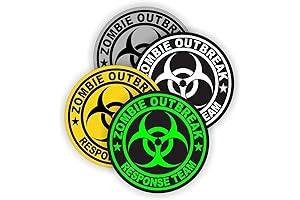 4pcs Biohazard Symbol Zombie Response Team | Hard Hat Sticker Umbrella Corporation