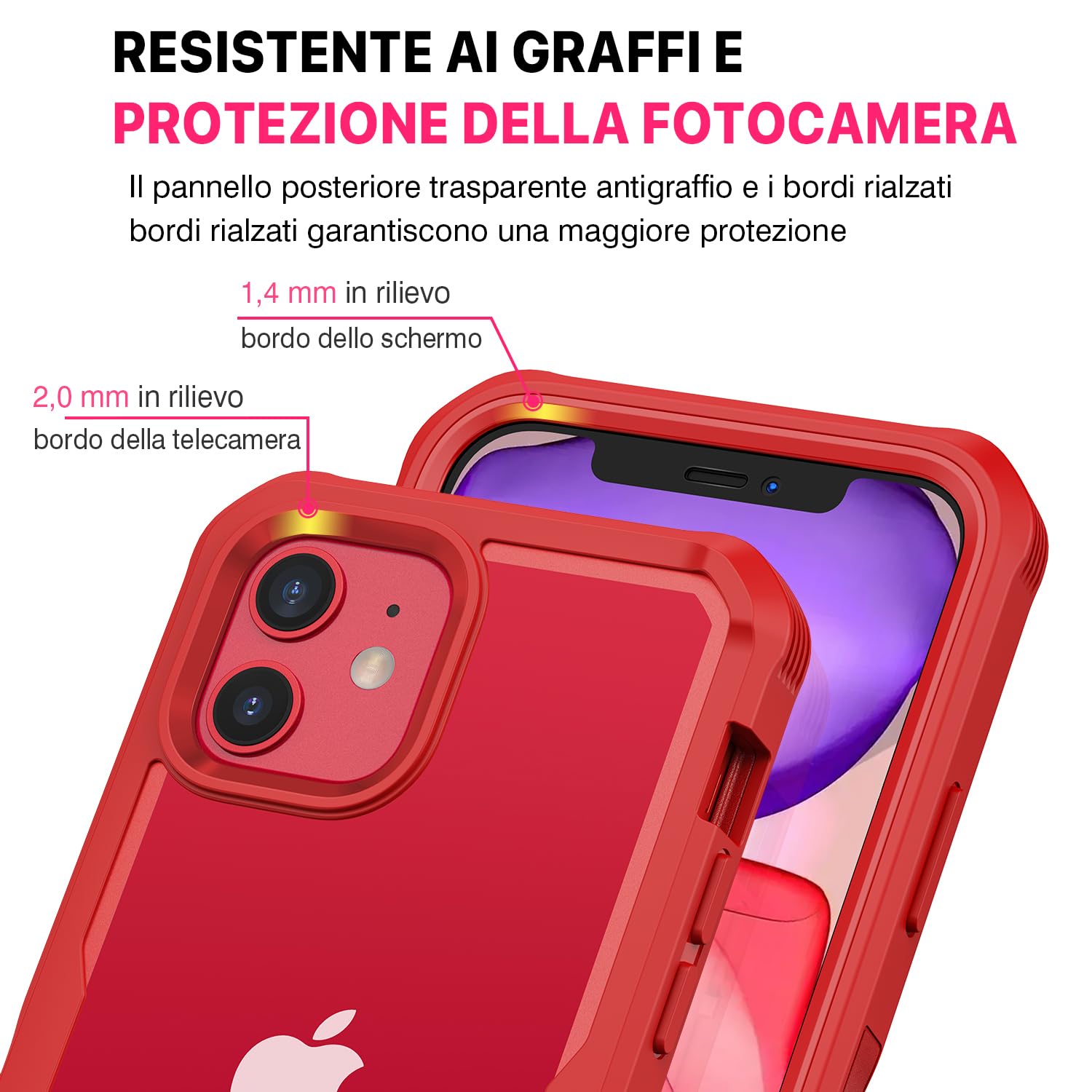 ORETech Cover Compatibile con iPhone 11, Custodia Protettiva in Silicone per iPhone 11 3 in 1 Cover Antiurto con [2* Pellicola Protettiva Vetro Temperato] [Cavalletto Verticale e Orizzontale] - Verde
