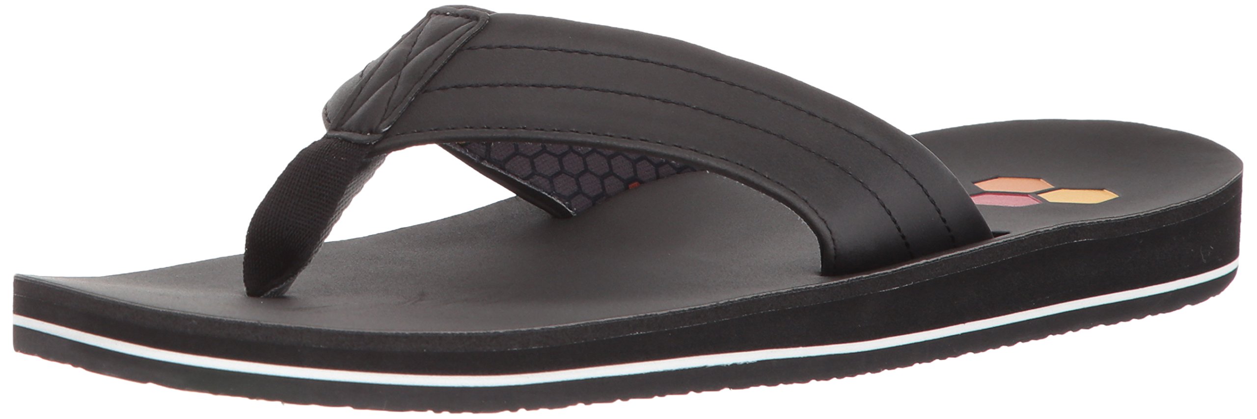 FreewatersMen's Ci-Britt Flip-Flop, Channel Islands Black, 7 Medium US