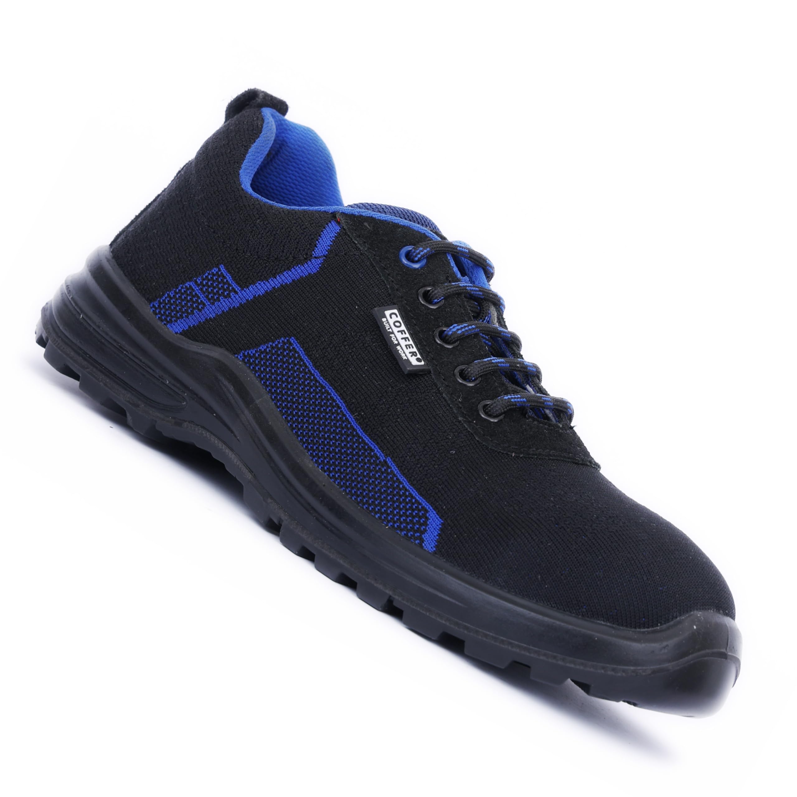 Coffer 1203 Lightweight Safety Shoe | Knitted Fabric Upper, Anti-Skid, PVC Sole, Water Resistant | Size 07 UK/INDIA-image-18