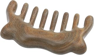 Minkissy Massageador De Couro Cabeludo Anti-estática sandalo massagem pente largo pente de meridian massagem pente de madeira Pente De Couro Cabeludo