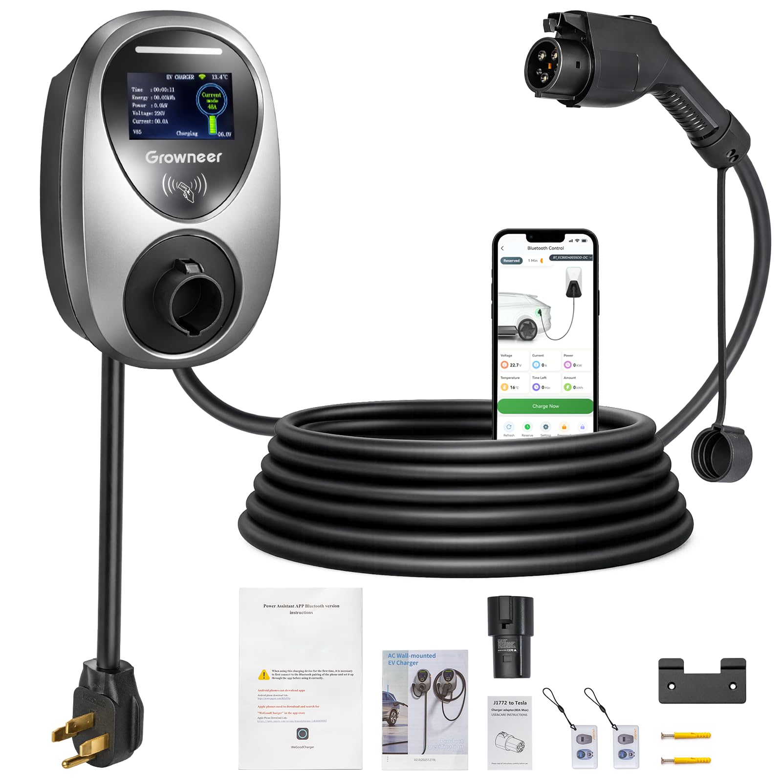 Photo 1 of GROWNEER Level 2 EV Charger 48A