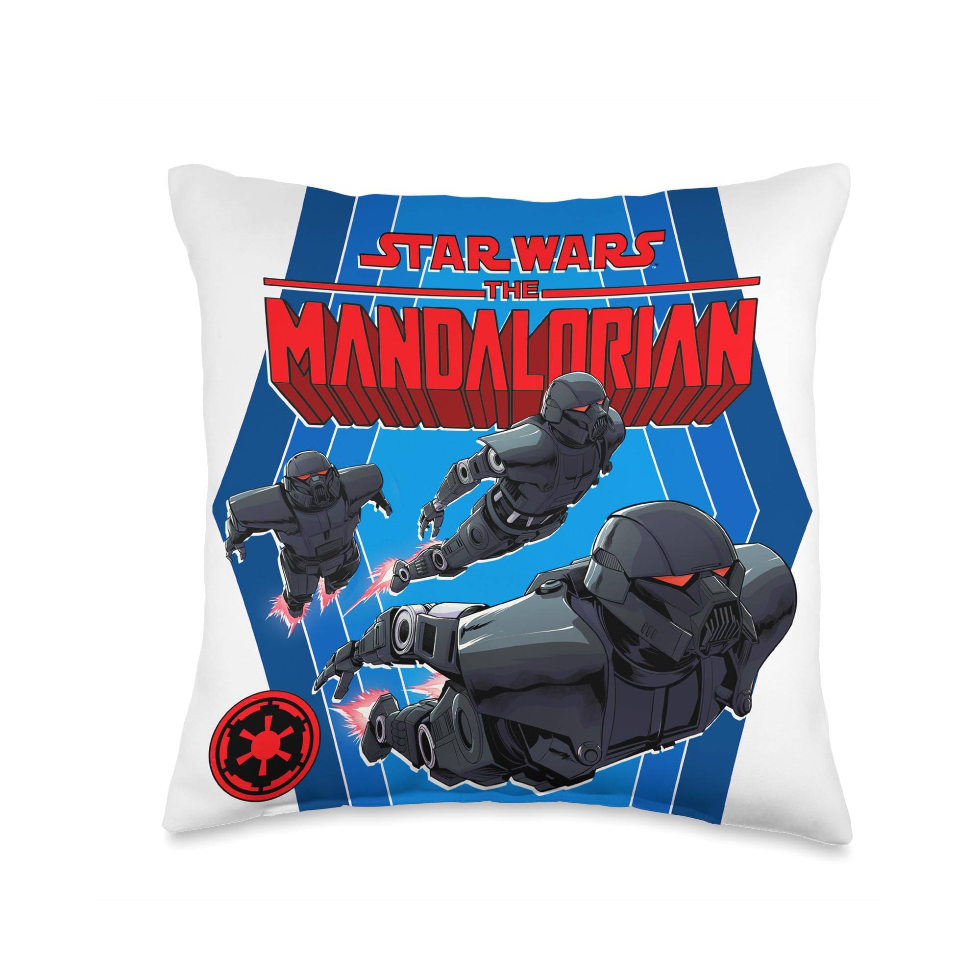 Coussin Mandalorian Dark Troopers idéal pour sublimer un canapé de salon de geek