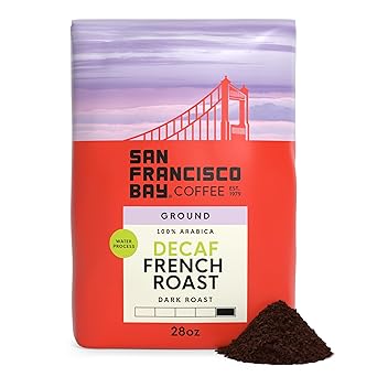 San Francisco Bay Coffee DECAF French Roast Ground Coffee, 28 oz bag