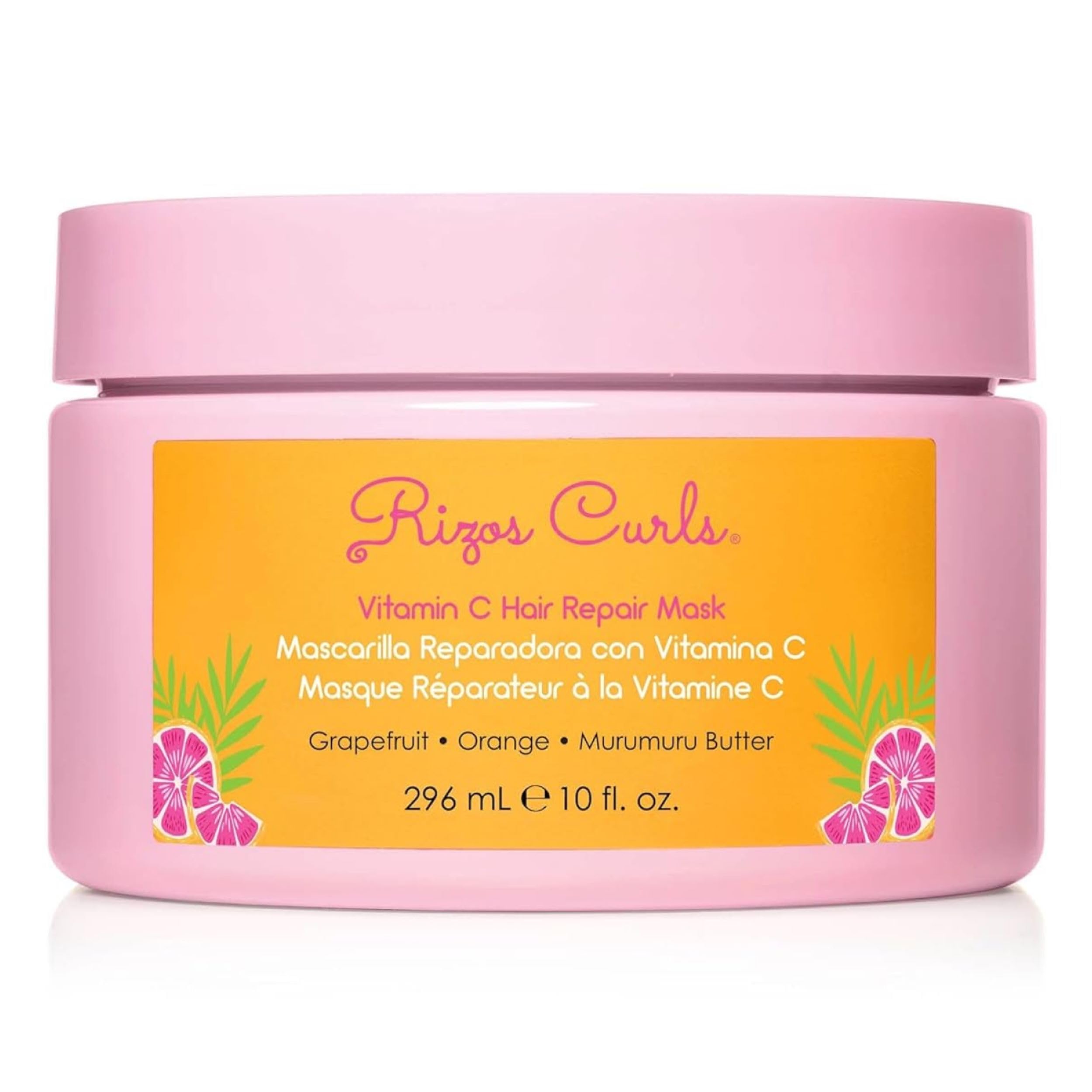 Rizos Curls Vitamin C Hair Repair Mask for Dry, Damaged Hair, 10 oz