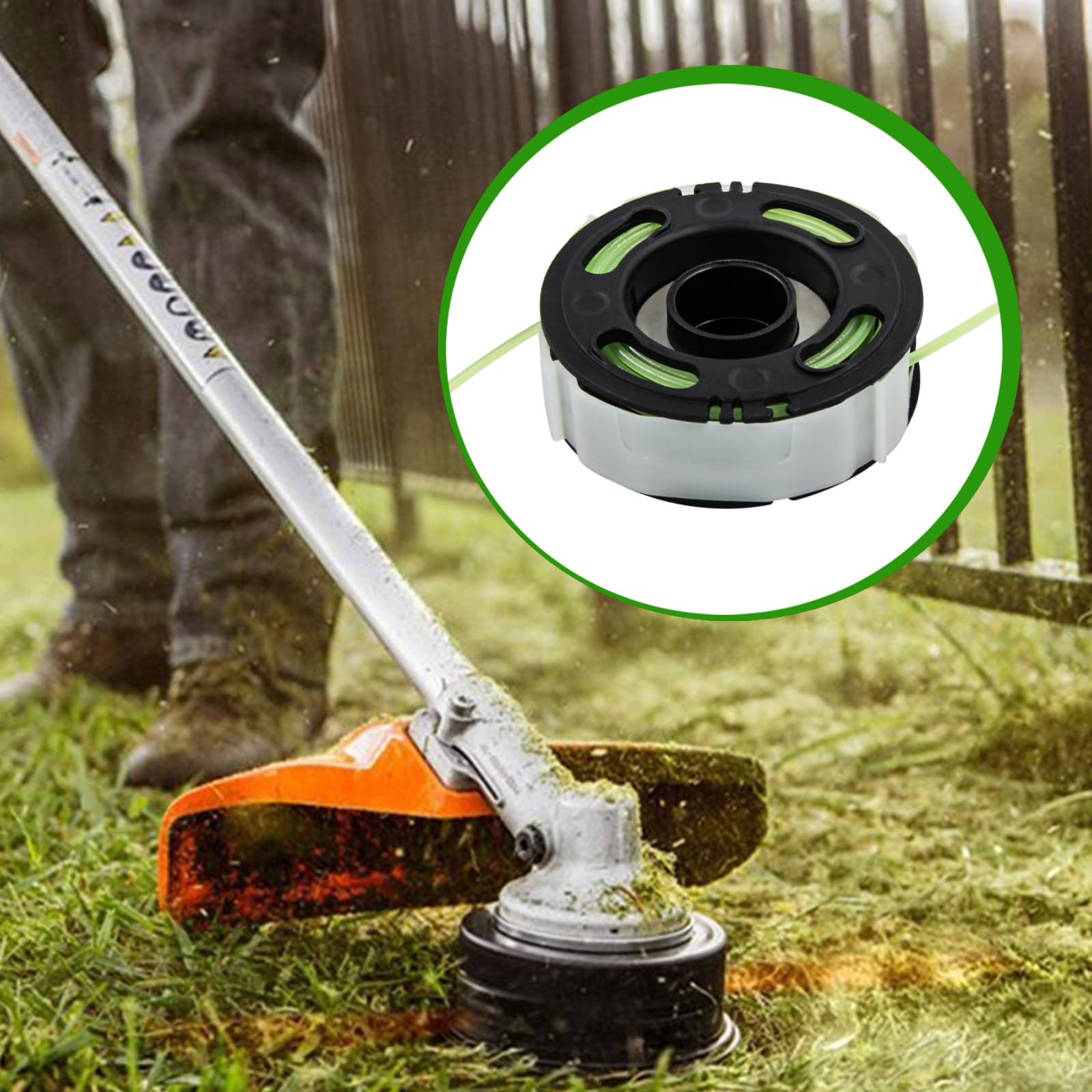 Haishine Cabezal C3-2 Para Desbrozadoras STIHL FSA 57 FSE 52, 2 Cabezales De Hilo Jrisbo AutoCut C 3-2 Para Desbrozadoras FSA57 Y FSE52, Accesorios Para Cabezales De Desbrozadora C3-2