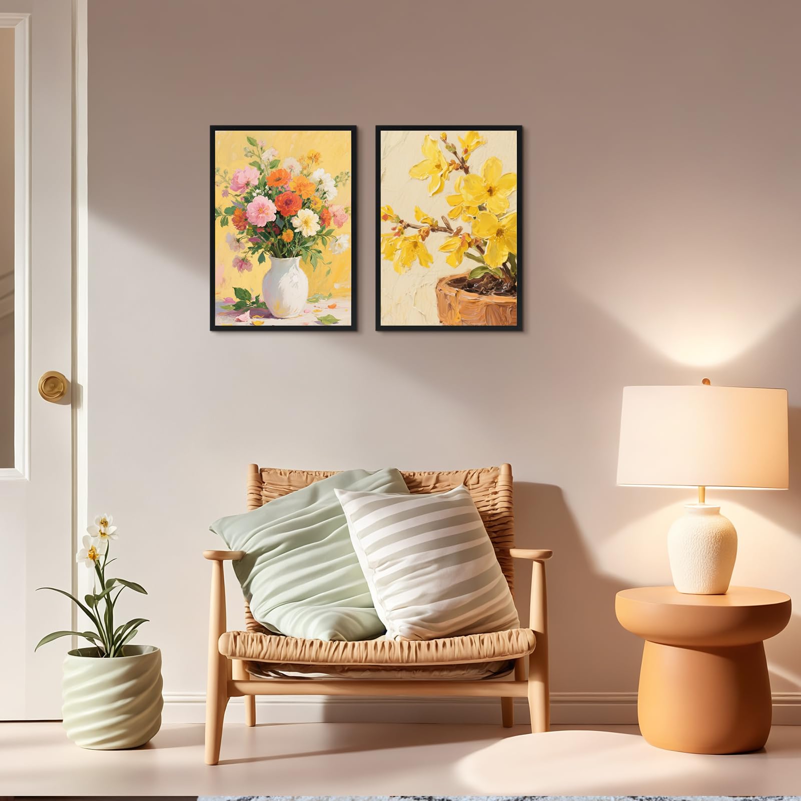 Giftgarden Cornice A3 Nera in PVC, Cornice Foto per Decorare Casa,Set di 7