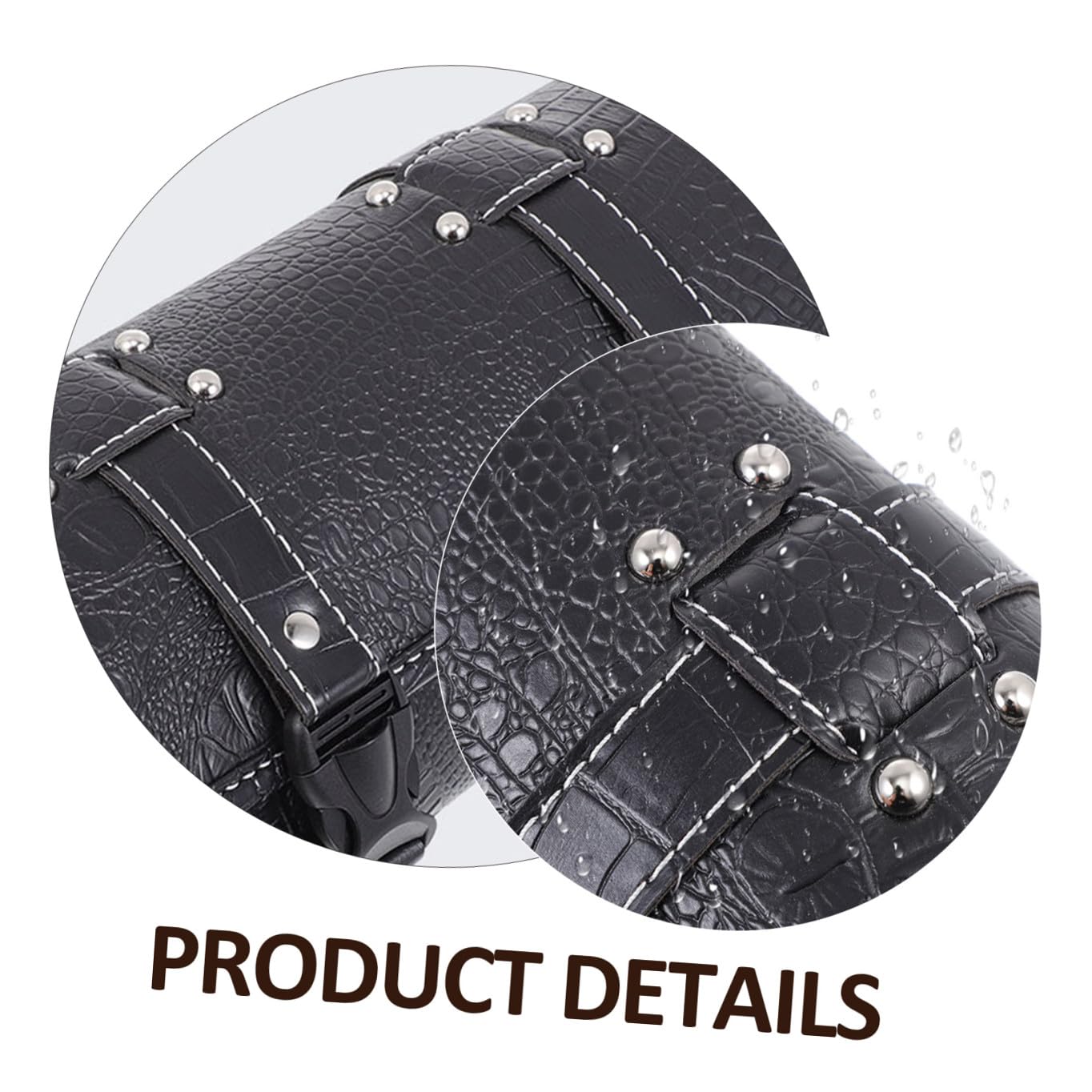 Yardwe Borsa Laterale in Pelle per Moto, Borsa Portaoggetti Posteriore da Viaggio, Accessorio Pratico per Motociclisti per Spostamenti Quotidiani e Gite Weekend